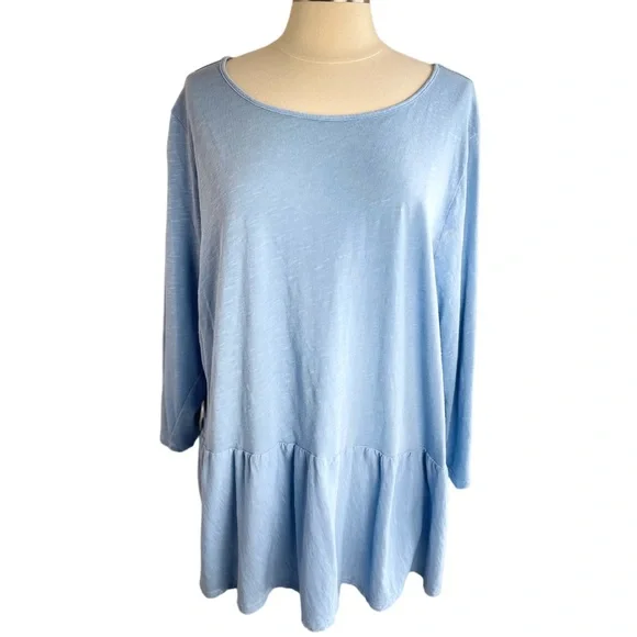 ❌SOLD❌3X Sonoma Peplum T - Picture 1 of 6